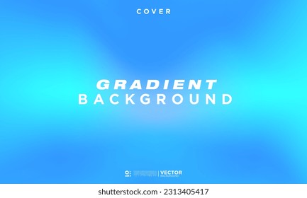 Beautiful Blue Azure Blurred Background. Blue and white gradient wallpaper. Perfect for app, web design, webpages, banners, greeting cards, backgrounds, templates. Vector Illustration. 