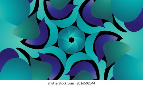 Beautiful blue background design for commercial wallpaper or presentation