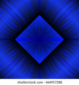 Beautiful blue background with glowing lines and place for your text
