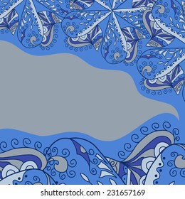 beautiful blue background with space for text vector
