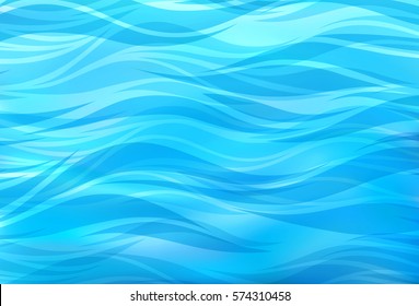 Beautiful blue background of stylized waves, sea breeze