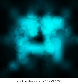 beautiful blue bokeh background