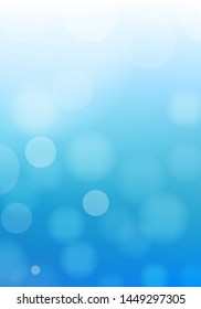 Beautiful blue bokeh in my imagination