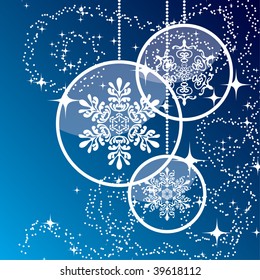 beautiful blue Christmas background