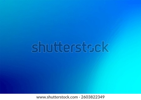 Beautiful blue and cyan gradient with a smooth blend, evoking tranquility, creativity, and modern aesthetics, perfect as a background or conceptual design usage.