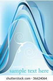 beautiful blue decorative background with place for text