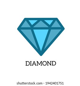Beautiful blue diamond logo vector
