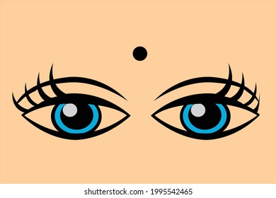 Beautiful Blue Eyes Vector File and High Quality Image