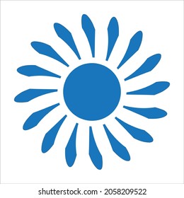 Beautiful blue flower design illustration