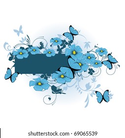 Beautiful blue flowers