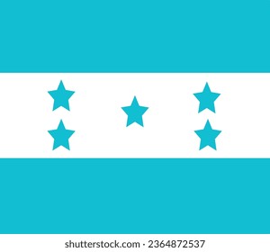 The beautiful blue Honduran flag