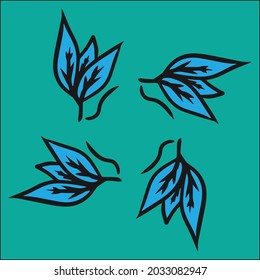 schönes blaues Logo. Bearbeitbare Vektordatei für alle Ihre grafischen Anforderungen.