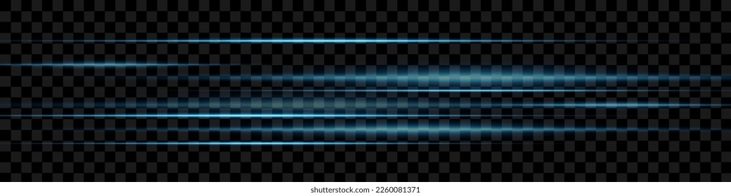 Ein schönes blaues Licht blinkt. Glühende Streifen auf transparentem Hintergrund. Glühender abstrakter, glänzender Hintergrund mit ausgekleideten Bildern. heller Bildschirmhintergrund