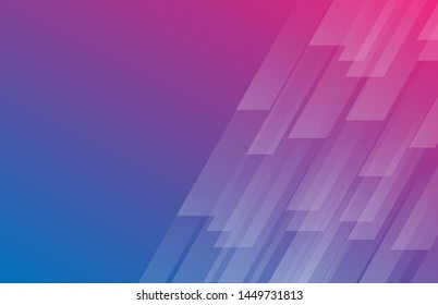 Beautiful Blue and pink Background with Gradient Stripes. Abstract Geometric background. Banner Texture. free place for text