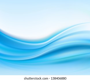 Beautiful Blue Satin Drapery Background Vector Stock Vector (Royalty ...