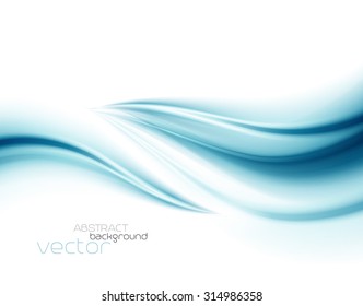 Beautiful Blue Satin. Drapery Background, Vector Illustration