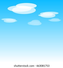 Beautiful blue sky background with clouds.