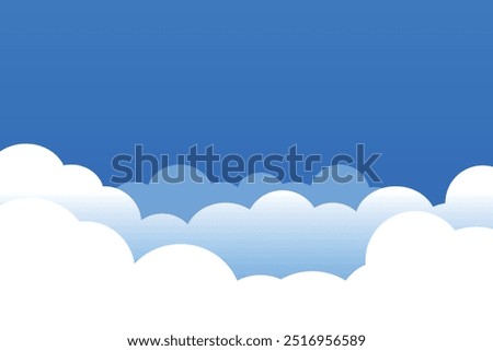beautiful blue sky illustration of sky in clouds