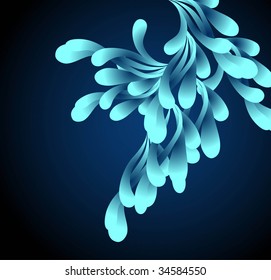beautiful blue swirl background