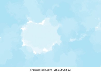 Joli arrière-plan bleu à l'aquarelle. Abstrait, arrière-plan texture bleue.
