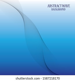 Beautiful Blue wave Background vector illustration