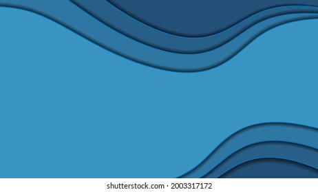 Hermoso fondo ondulado azul. Adecuado para postales, cuadernos y tarjetas de visita.