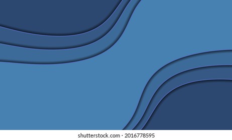 Hermoso fondo ondulado azul. Adecuado para postales, cuadernos y tarjetas de visita.