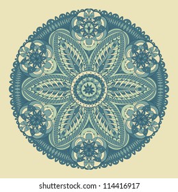 Beautiful blue winter color lace ornament vector eps 8 for merry christmas card, background, backdrop, wallpaper, invitation, border, banner, brochure