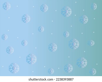 Beautiful blue winter snowflake background for multiple purpose. Can be used as background, gift wrap or post card.