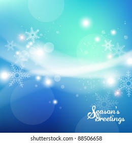 beautiful blue winter vector background design