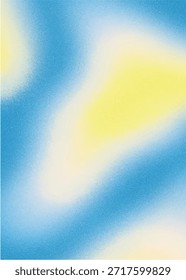 Hermoso degradado azul y amarillo, foco suave soñador etéreo abstracto sereno minimalista 4K
