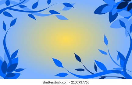 Beautiful bluish natural background with copy space.