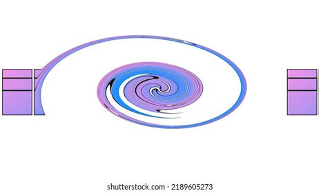 Beautiful bluish purple circular background that can be used as a logo