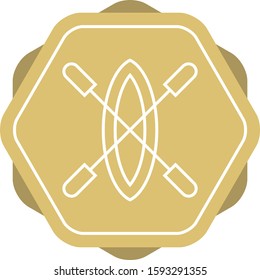 Beautiful Boat Line Vector Icon
