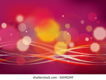 Beautiful bokeh abstract background. Vector illustration