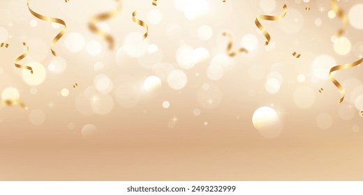 beautiful bokeh background for decoration festival template beautiful banner luxury vector illustration