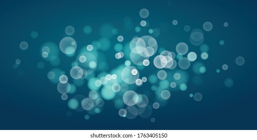 Beautiful bokeh blurred lights vector abstract background with defocused transparent lights effect.