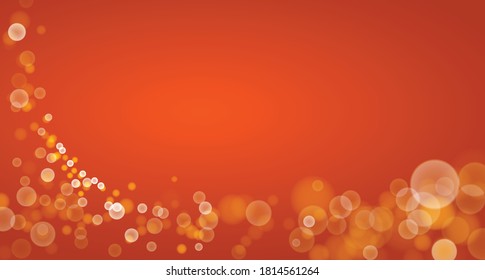 Hermoso fondo abstracto vectorial de luces borrosas bokeh con efecto de luces transparentes desenfocadas con marco de espacio de copia.