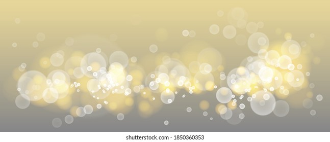 Beautiful bokeh blurred lights vector abstract background with defocused transparent lights effect.