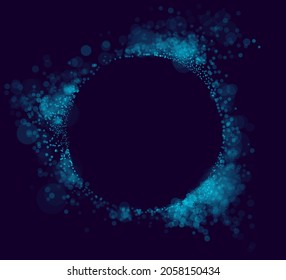 Beautiful bokeh blurred lights vector abstract background with defocused transparent lights effect.