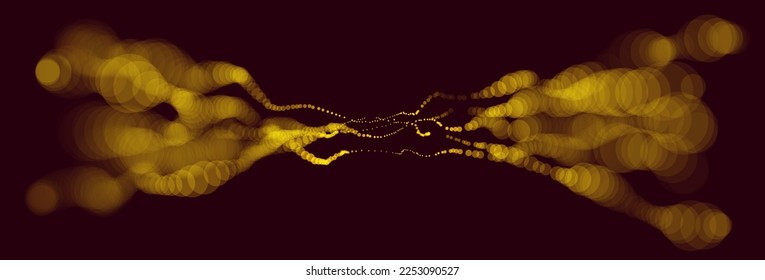 Beautiful bokeh blurred lights vector abstract background with defocused transparent lights effect, city nightlife, festive and dreamy.