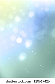 beautiful bokeh & sparkling background (ideal for all "nature", "seasonal" or "holiday" concept works, cover designs) - (A4 size)