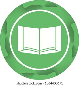 Beautiful Book Glyph Vector Icon