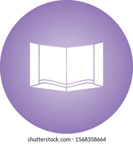 Beautiful Book Glyph Vector Icon