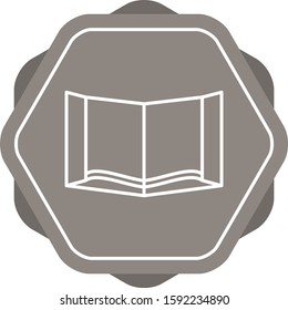 Beautiful Book Line Vector Icon