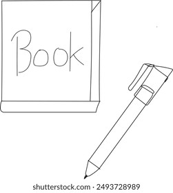 A  BEAUTIFUL BOOK AND PEN LOGO DESIGN 
