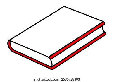 A beautiful book vector art in white background illustration.