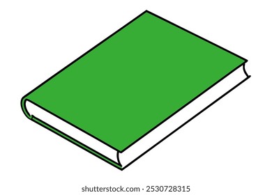 Un hermoso Arte vectorial de libro en ilustración de fondo blanco.