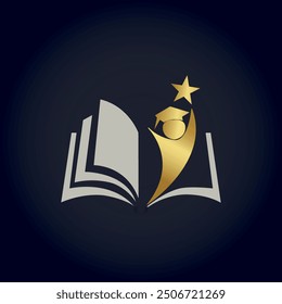 Beautiful books and degree logo