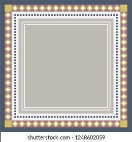 beautiful border for scarf design